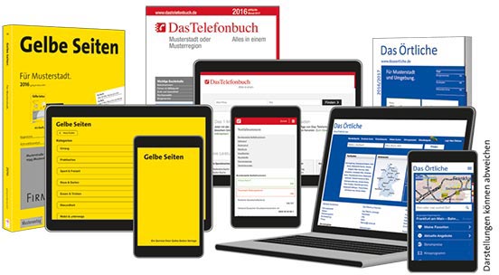 Packshot Gelbe Seiten, Das Telefonbuch, Das Örtliche Packshot Gelbe Seiten, Das Telefonbuch, Das Örtliche